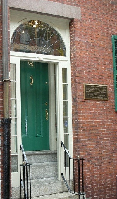 The Haydens moved to Boston in 1846. Lewis opened a clothing shop in Beacon Hill, and both Haydens quickly became leaders in Boston's abolition movement  Their Southac Street home (now 66 Phillips Street) became a stop on the Underground Railroad. (Photo courtesy of NPS)