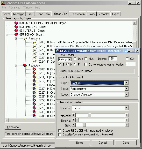  𝗧𝗵𝗲 𝗚𝗲𝗻𝗲𝘁𝗶𝗰𝘀 The brain and behaviour of each Norn was fully determined by their *digital* DNA, which was nonetheless subjected to *real* evolution. The most skilled players could also use the Genetics Kits to completely rewrite a creature's genome. 