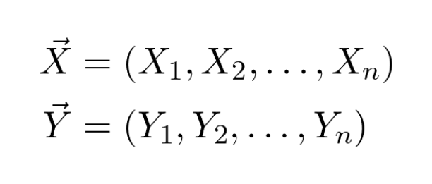 We need a model that can explain the variance of the data, not just its mean. (Unlike a linear regression would.) Let's model it with probability distributions instead of just a function! Suppose that both variables we observe are from the distributions 𝑋 and 𝑌.