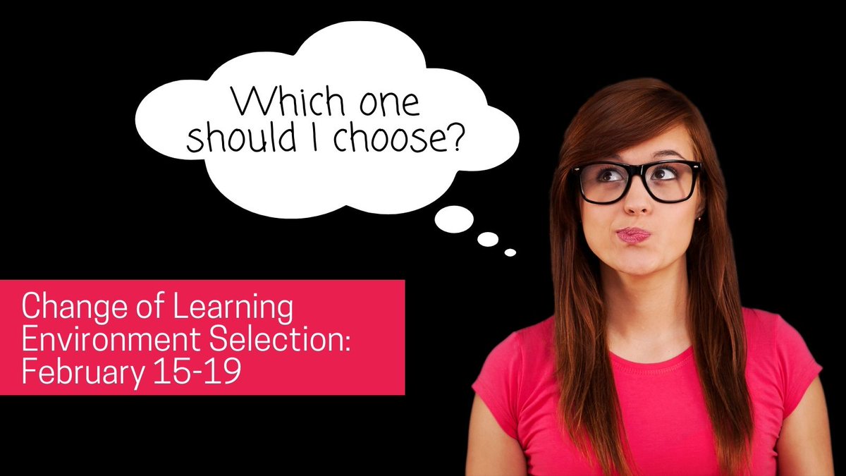 The instructional environment selection window for the final 9 weeks of school is Feb. 15-19. Families who wish to remain in their current environment do not need to do anything. Info: bit.ly/3cYoqqG. Watch video: bit.ly/3rFtggF