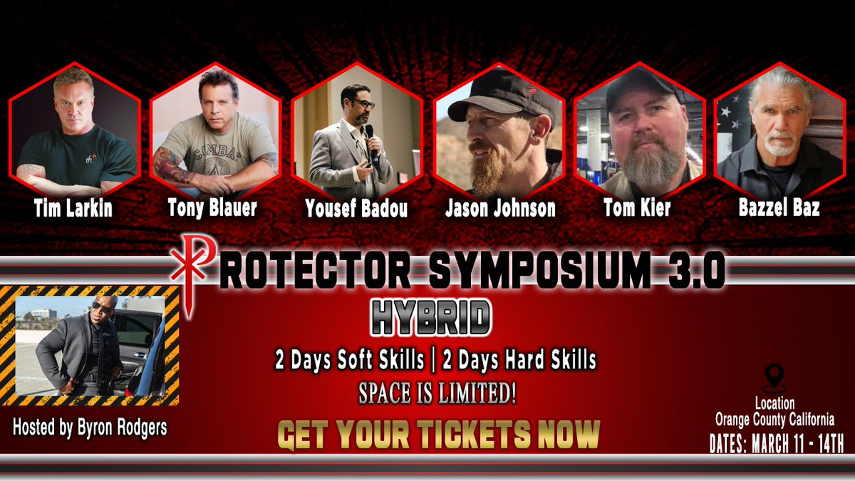 BazzelBaz's tweet photo. We need more protectors in this world to defend those who cannot defend themselves. "Teaching good people how to become more dangerous." Bazzel Baz is presenting  as well as other protector leaders. ://bit.ly/ProtectorSymposiumTourBaz https://t.co/JEqOKlKWws