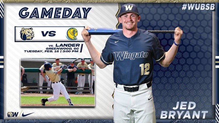 🎶🎶Guess who's b, back, back
Gue' gue' guess who's back🎶🎶

🆚 @LanderAthletics  
📍 Greenwood, SC
⏰ 3 PM
📽️ bit.ly/WUatLanderVID
📊 bit.ly/WUatLanderStat
📰 bit.ly/GameDay2-16-21

#OneDog #WUBSB

🐶⚾️🚍💣