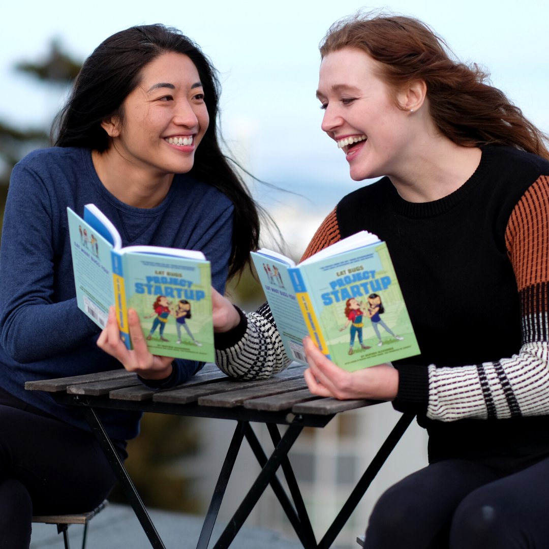 Our kids book hits shelves TODAY! EAT BUGS: Project Startup is our story of creating Chirps but reimagined as a fiction series for kids (ages 8-12). Starting Chirps changed our lives, and we want to get girls excited about entrepreneurship. Order here 🐛🙏 tiny.cc/ln1ftz