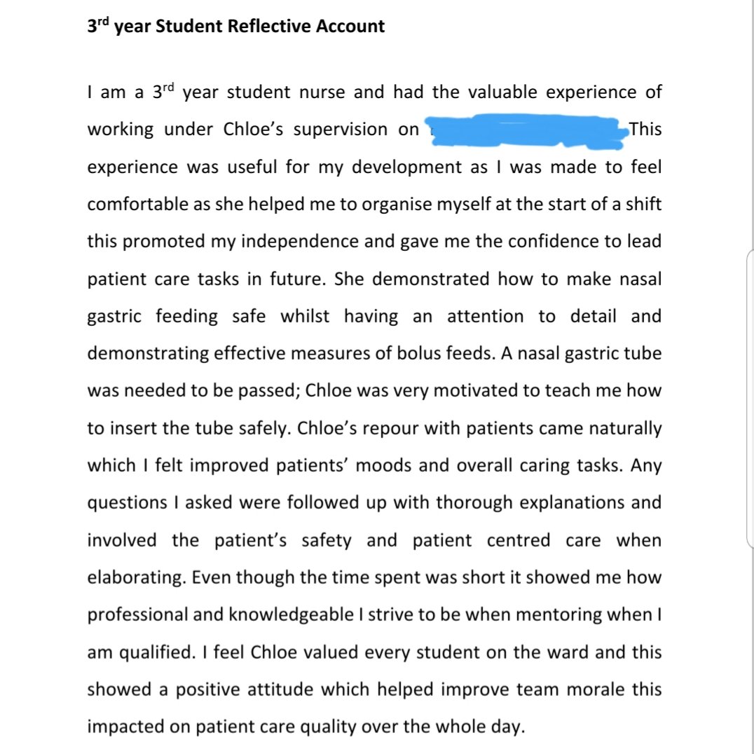 ChloeAnnAhern's tweet photo. #HowAmazing π #HowCute π is this #Wonderful π #StudentNurses π¨π»βπ #Feedback π£π from his #Reflective #Account π¨π»ββοΈπ€π§ ππ©π»ββοΈ. #Reflection π¨π»βππ€π§ π #ReflectivePractice π€π§ #Nasogastric π #Care π #Professional π©π»ββοΈ #Personal π©π» #Development π. #Lovely π #Words β #ThankYou π. https://t.co/HuoDXow9Xr