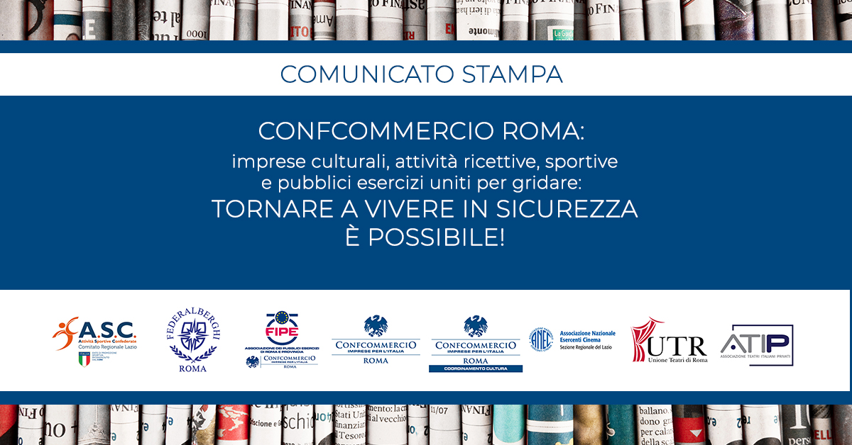 #ConfcommercioRoma imprese culturali, attività ricettive, sportive e pubblici esercizi uniti per gridare: 𝐓𝐎𝐑𝐍𝐀𝐑𝐄 𝐀 𝐕𝐈𝐕𝐄𝐑𝐄 𝐈𝐍 𝐒𝐈𝐂𝐔𝐑𝐄𝐙𝐙𝐀 𝐄̀ 𝐏𝐎𝐒𝐒𝐈𝐁𝐈𝐋𝐄!

Leggi il comunicato qui 👉confcommercioroma.it/confcommercio-…
