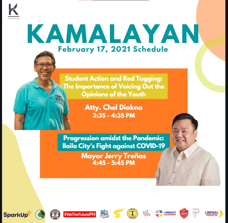 UAPKASANGGA's tweet photo. Tomorrow's the day! See you all at 3:30PM for the livestream of Kamalayan!
 
Here's the schedule for tomorrow!

Like and follow UA&amp;P KASANGGA's Facebook page at KASANGGA Socio-Political Party of UA&amp;P for more details about the event. 

#ServiceInAdversity
#Kamalayan2021 https://t.co/JKPv2kf6qr