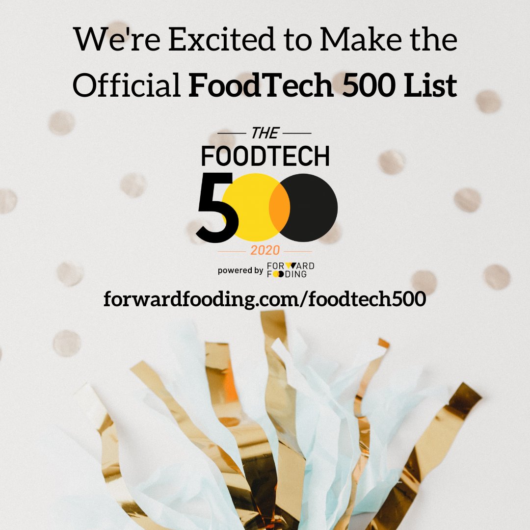 sensonomic's tweet photo. We are in this year’s #FoodTech 500 by @ForwardFooding! With over 2000 applicants from over 60 countries, we are delighted to be part of this year's list. 
#AgriTech #AgTech #Sensonomic https://t.co/v2wAhd7iET
