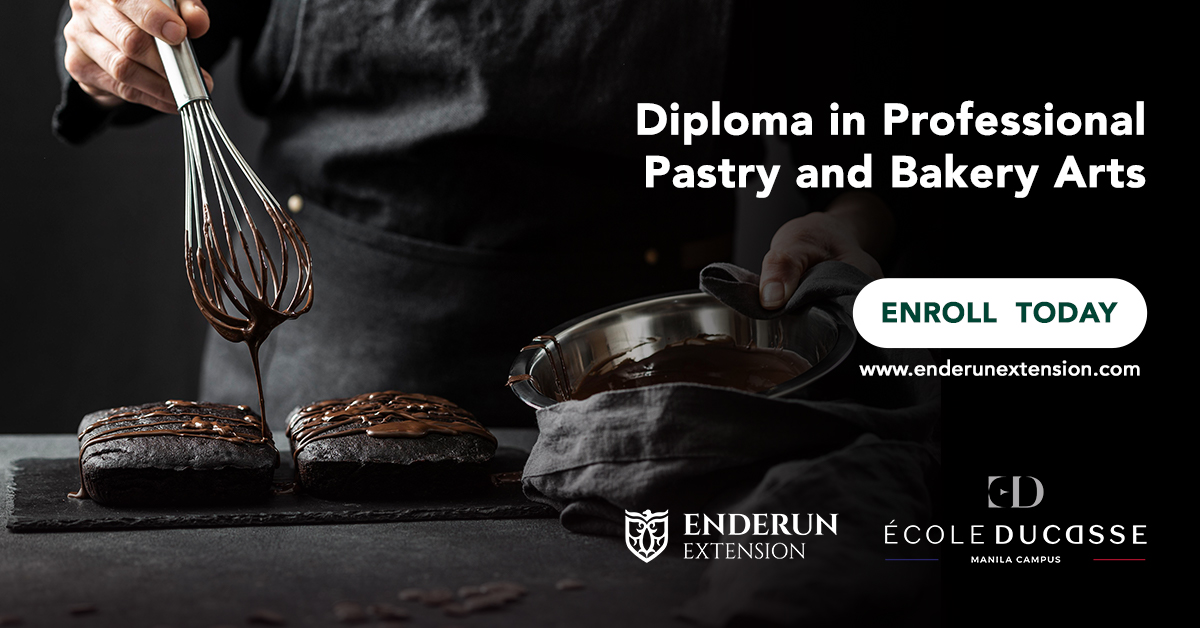 enderunxtension's tweet photo. Learn the pastry skills you need to take a step closer towards your dream of becoming a renowned Pastry Chef. 

Get Your Diploma in Pastry Arts

Sign up now: https://t.co/EqtYZ9hBAk https://t.co/2aPGcLXQwR