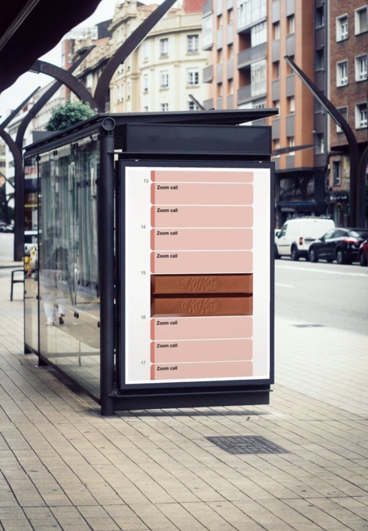 Very apt and very clever ad from <a href="/KITKAT/">KITKAT</a> .... anyone else now craving one? #haveabreakhaveakitkat   smartcompany.com.au/marketing/kit-…