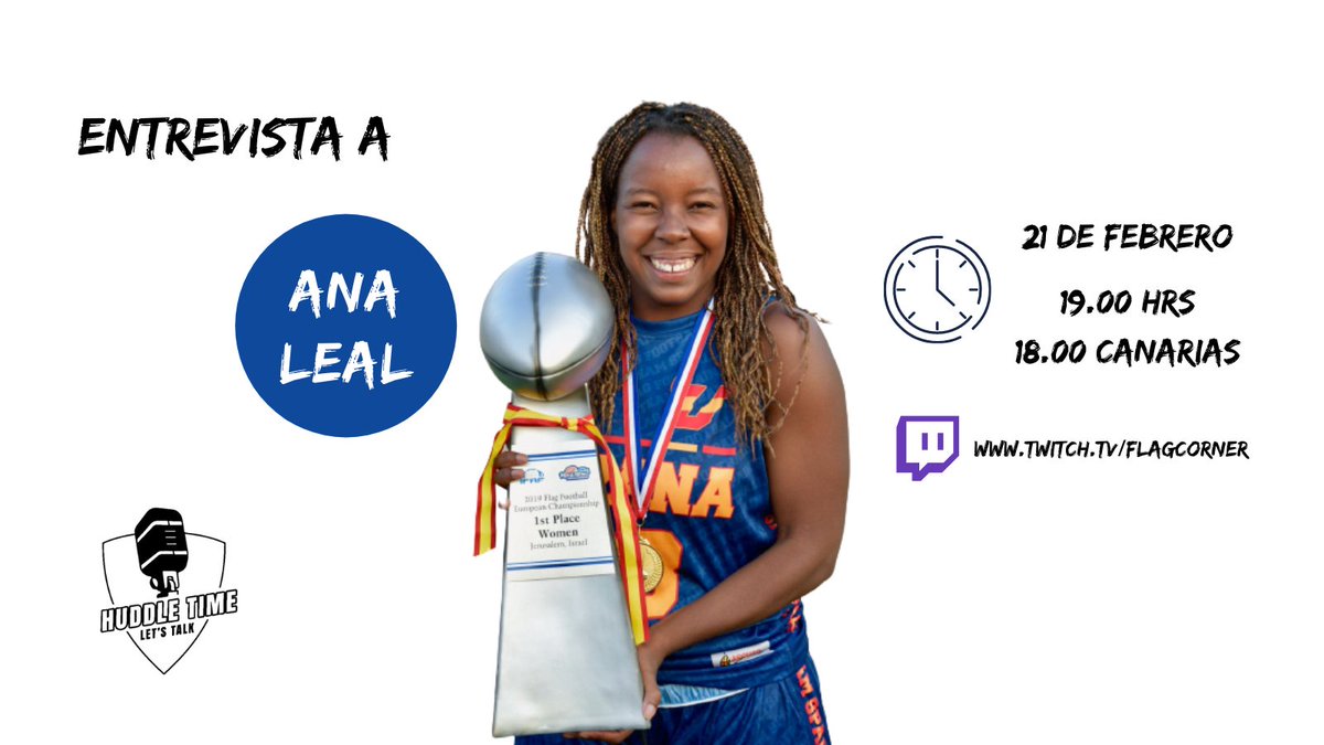 Flagcornerspain's tweet photo. Primer programa de #hudletime, ¡nuestra nueva sección!
Os traemos una entrevista a Ana Leal, jugadora de @AlicanteSharks, del #teamspain y campeona de Europa
¡Puedes hacerle preguntas a través de nuestro Discord o en nuestro Instagram! https://t.co/E6eLMStteM