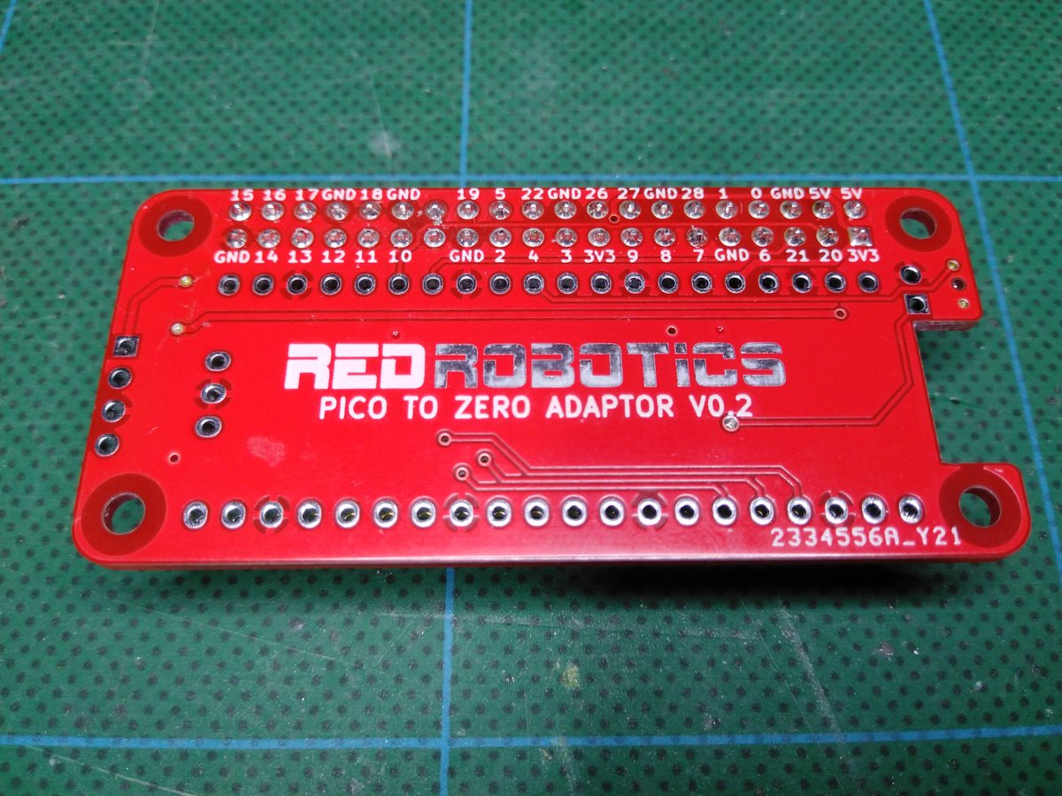 NeilRedRobotics's tweet image. I made a #raspberrypipico to Zero adaptor board so I could test the Pico with my motor control boards. The Pico can be surface mounted or used with header pins. It also has a power LED, battery input pin with protection diode and of course a Reset switch!