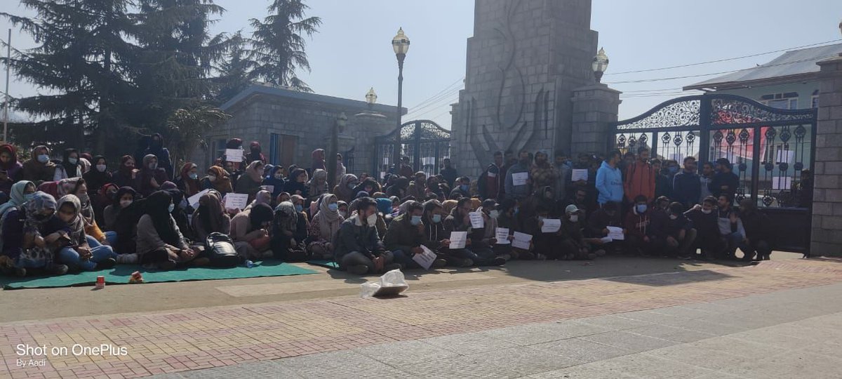 iqtab324's tweet image. Ongoing protest by Horticultural graduates at SKUAST-K , Shalimar.
#protestforchange #jkssb #jkgovernor #jkadministration #kashmir #jammu #horticulture #wedemandjustice