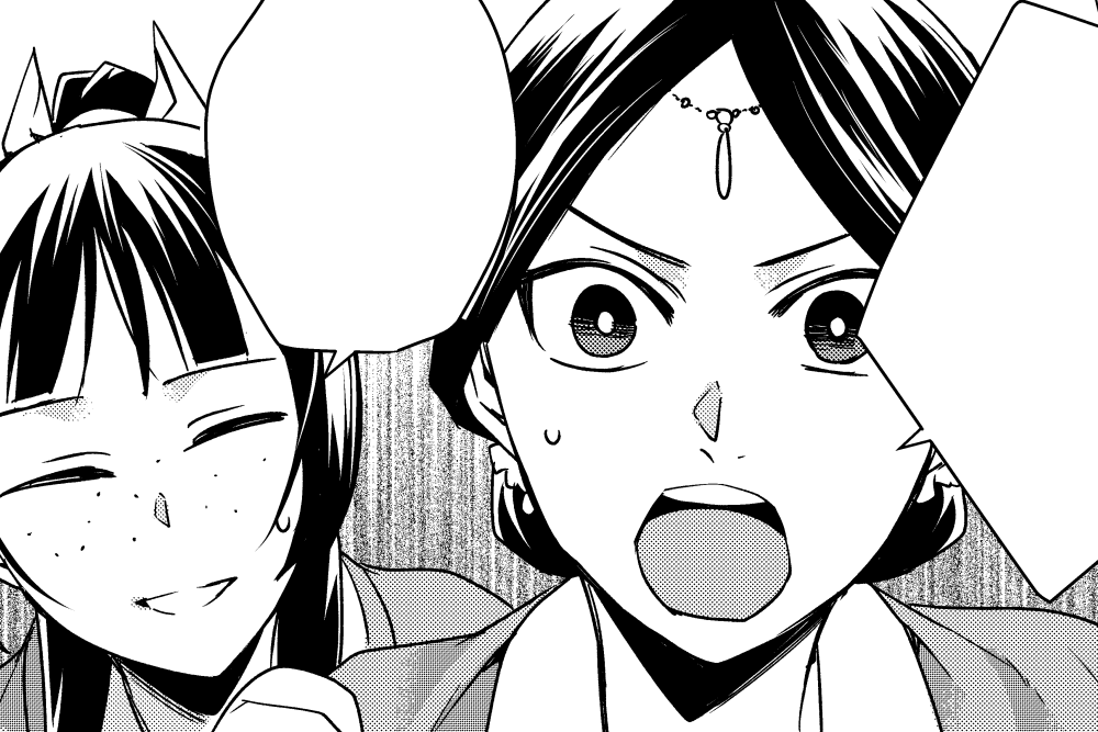 収録話解説②「診療所」
猫猫、壬氏のアレに思いを寄せる回。桜花さんはネームの方が怒ってました。 