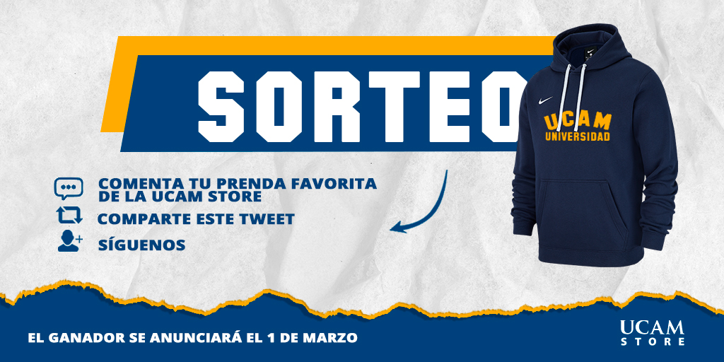 ¡SÚPER SORTEO!
👇👇👇
Queremos agradeceros la gran acogida que ha tenido la nueva store.ucam.edu 

PARA PARTICIPAR:

🔹¿Cuál es tu prenda favorita? COMÉNTALO
🔹 Dale RT a este tweet
🔹SÍGUENOS