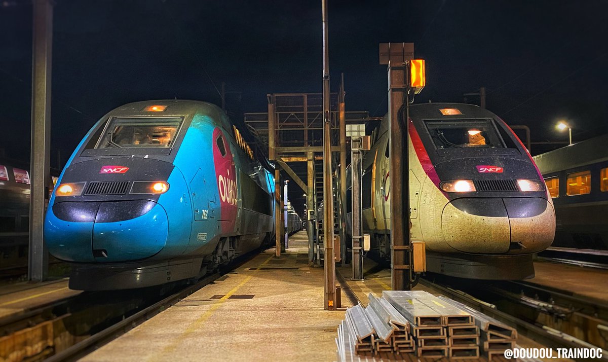 Voyez plutôt la différence d’éclairage entre les différentes séries Du TGV Sud Est à la 2N2 