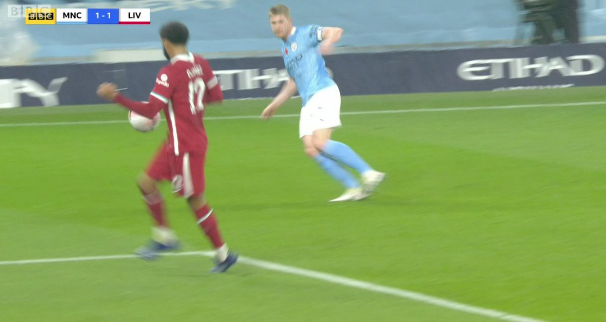 In such instances some will be given and some won't:Joe Gomez vs. Man City: This was given because the ball travelled a long way, and the defender had time to react.George Baldock vs. Man City: Not given as the ball travelled a short distance with no time to react.