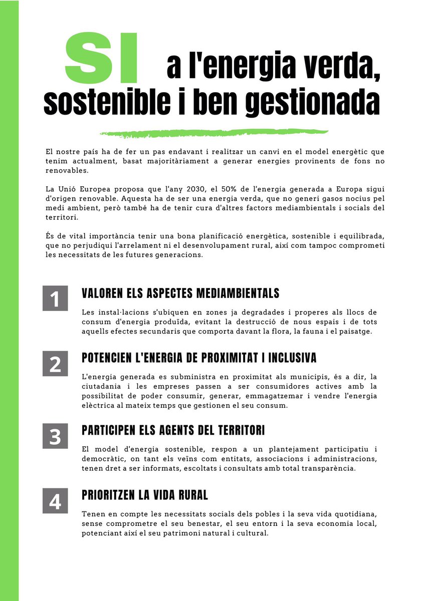 OliSoleil's tweet photo. #energiarenovable #energiaverda #sostenible #economiarural #mediambient https://t.co/Y9kBZNN8XM