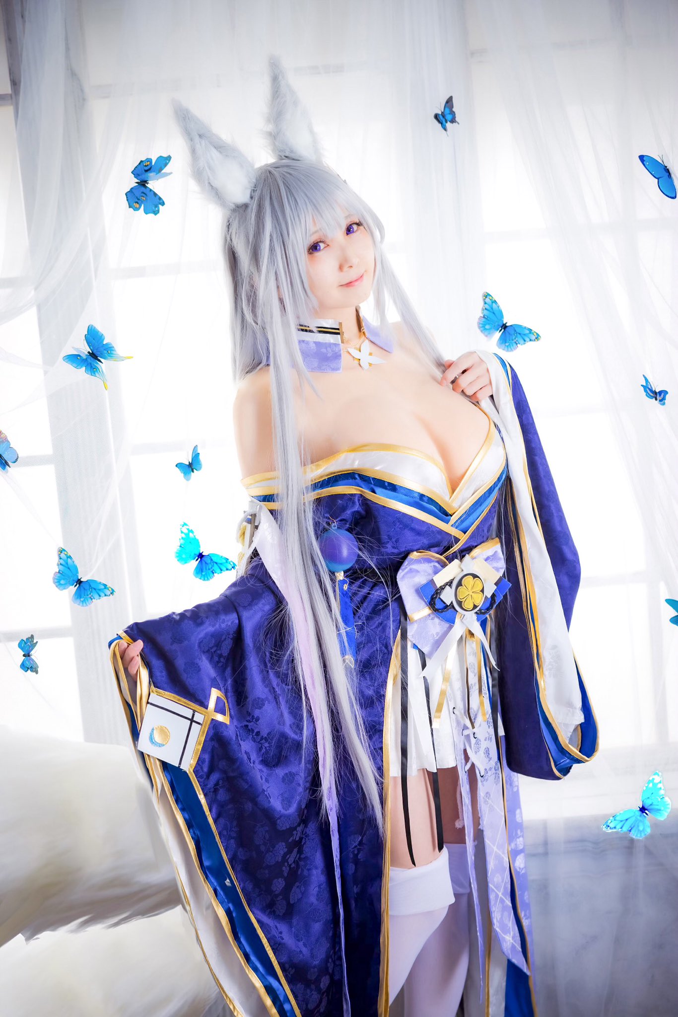 画像,🦋コスプレ🦋アズールレーン信濃鏡花水月…幻の如く📸@ryo721b さん#アズールレーン #アズレン #信濃　#cosplay https://t.co/Jss…