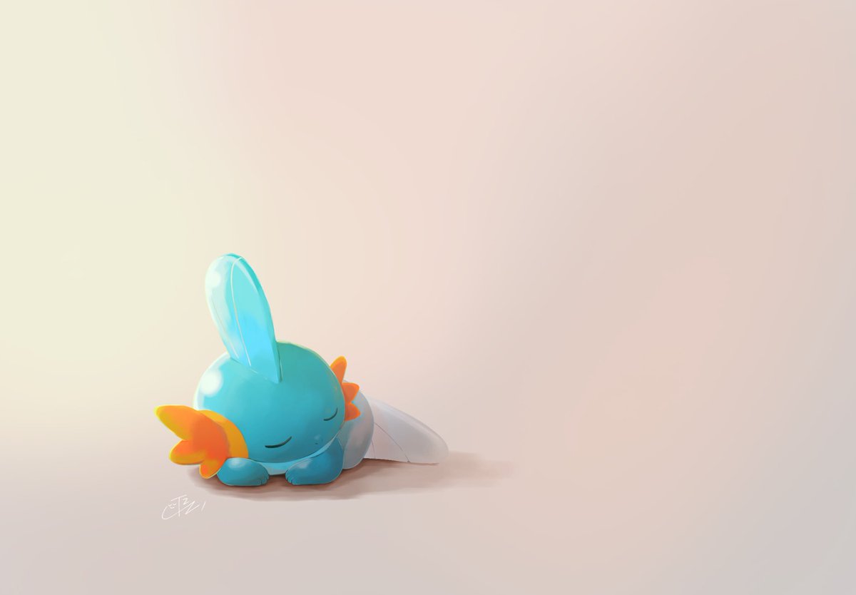 のあーる 6 挙式 やっぱり現実にミズゴロウは存在してた 可愛い寝顔に毎日食べ癒やされたい