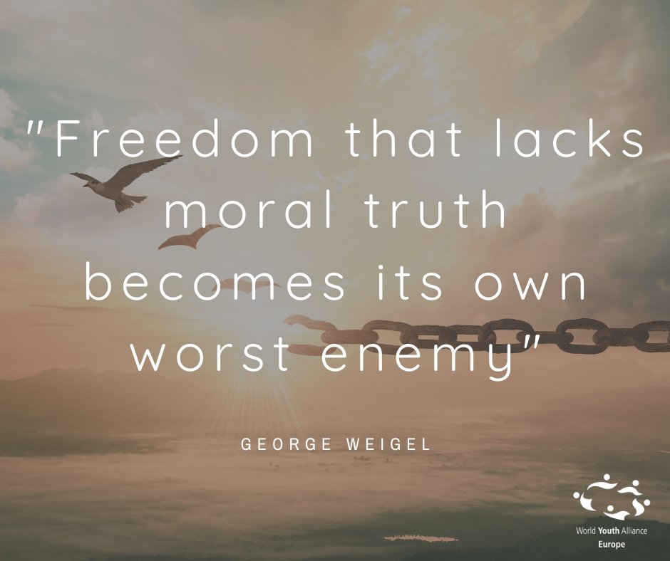 Hey friends! Here's something to ponder upon from George Weigel. Happy Tuesday! 💙⛓️⚖️ #WeAreWYA #DignityDefenders