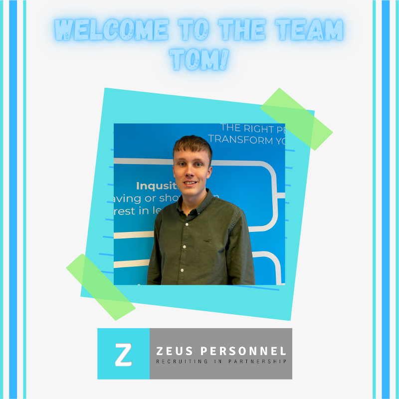 Zeus Personnel want to welcome Tom, their new Business Development #apprentice in the office! 😃

Tom will be part of the industrial sector and we look forward to working with him!

Good luck from the Zeus Personnel Team 💙

#apprentice #zeuspersonnel #recruitment #business