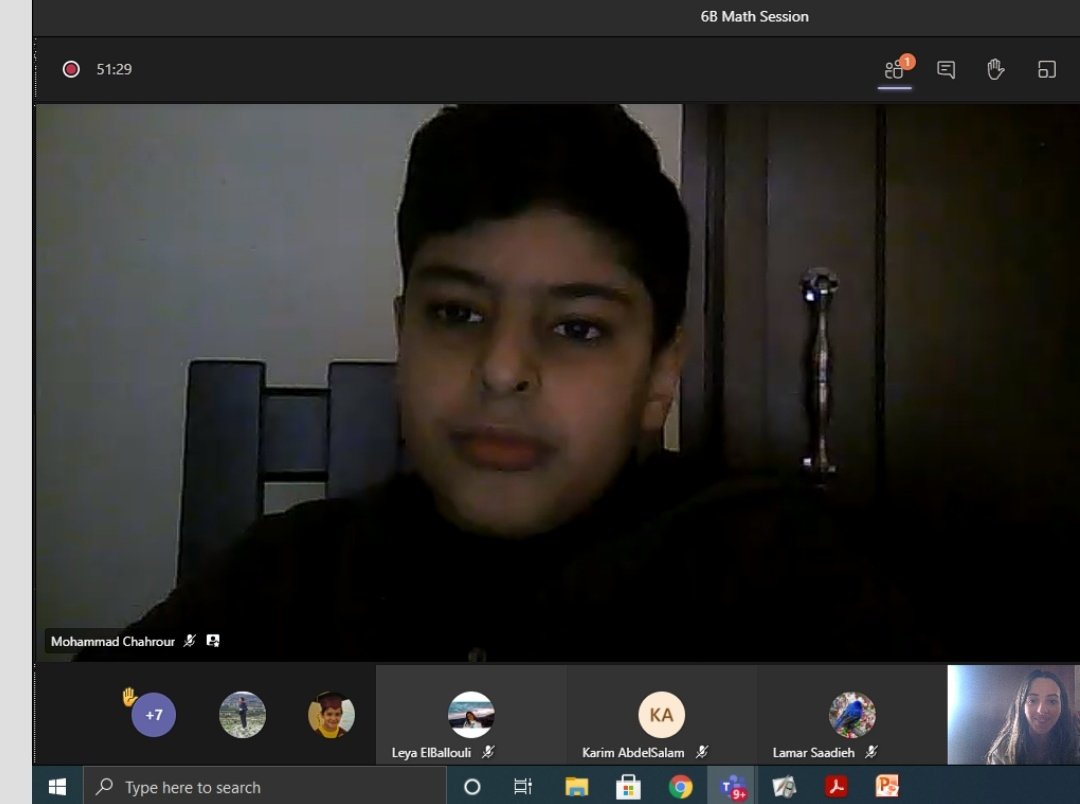 Grade 6 learner Mohammad Chahrour presenting his project about different types of angles. @DawhaHighSchool