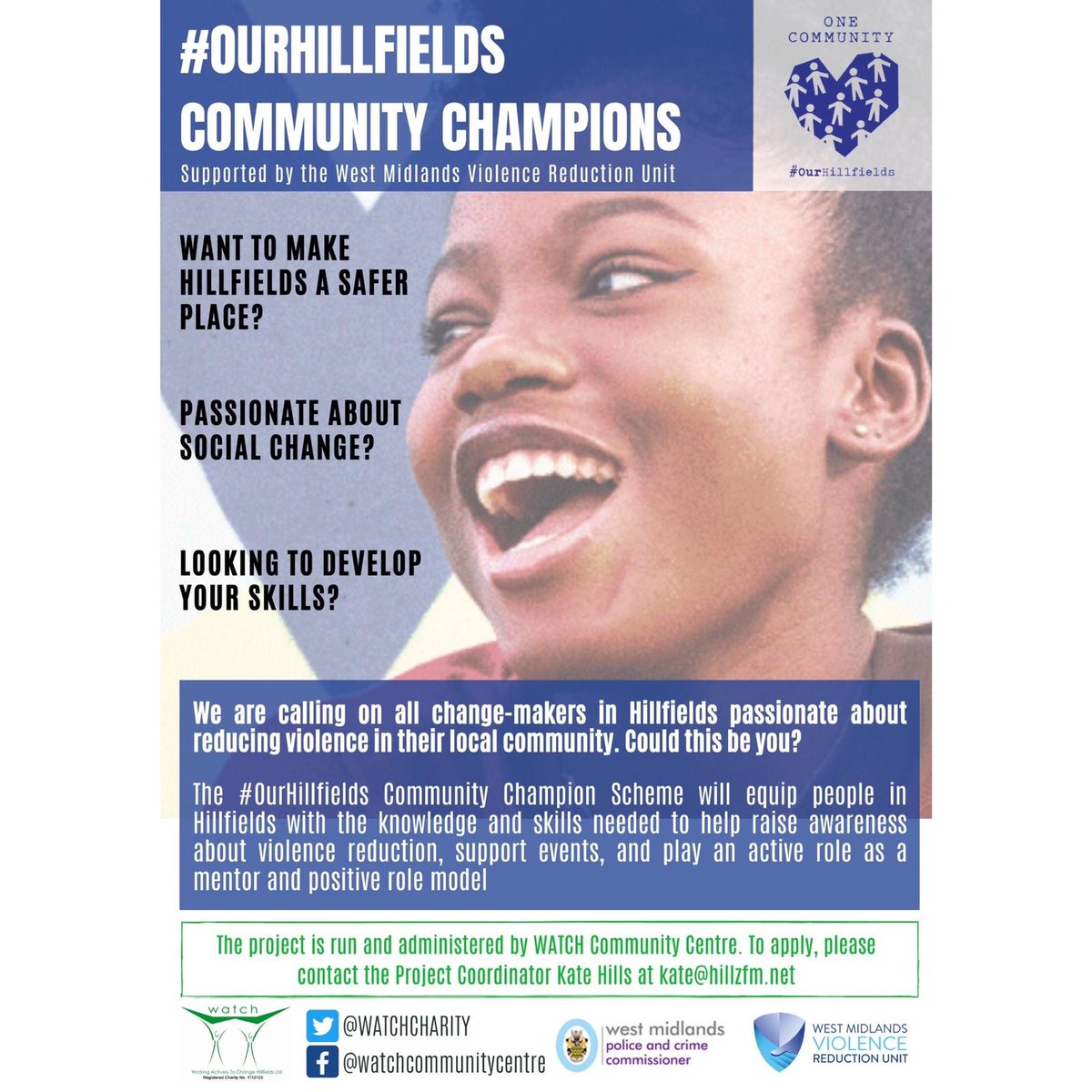 positiveyouthUK's tweet photo. #OurHillfields Community Champions - FREE Training! Get in touch through the details provided to book your space now!
18 years old and above. https://t.co/L2alEi7Ewo