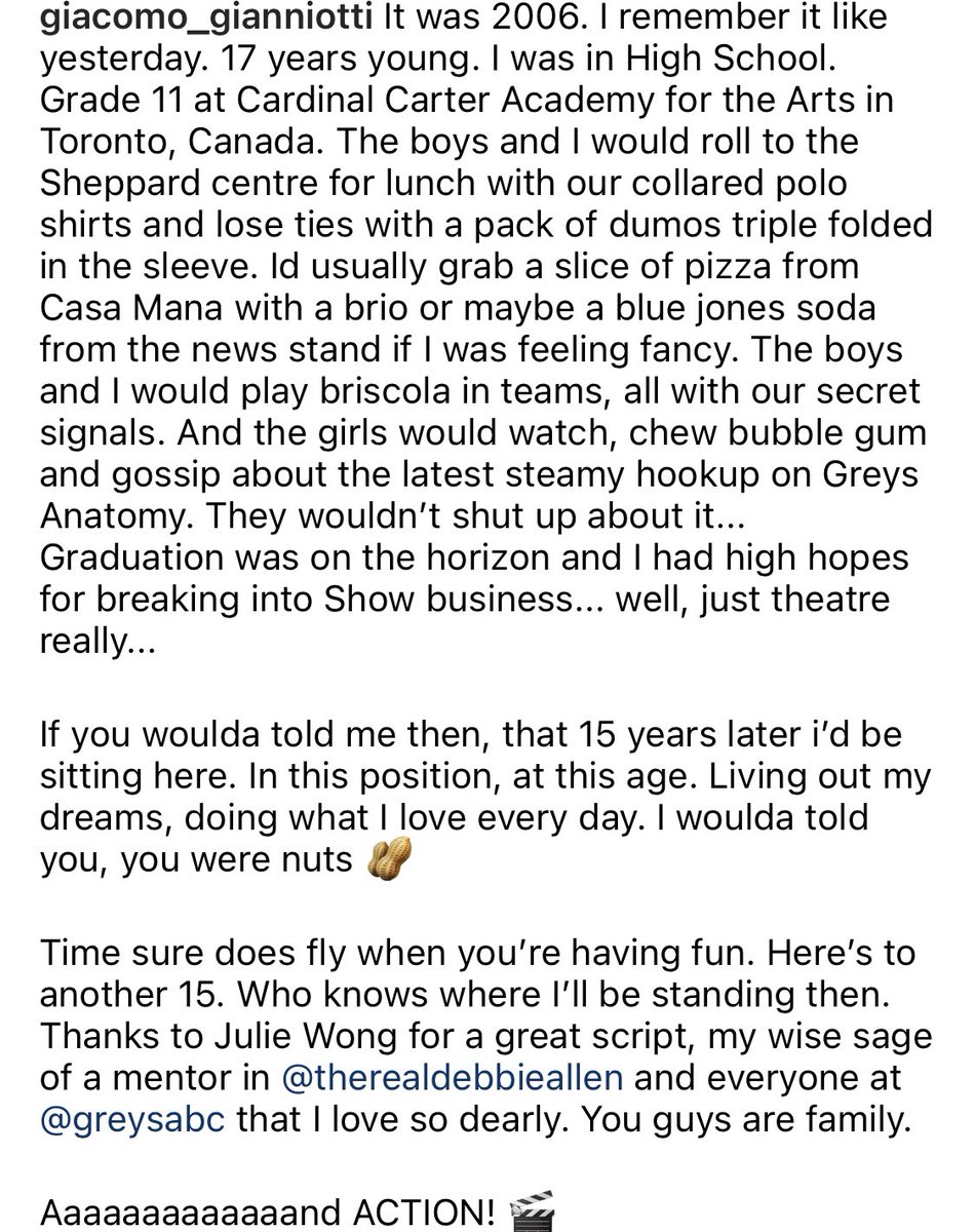 INSTAGRAM | #GreysAnatomy Giacomo Gianniotti 

🔗: instagram.com/p/CLV16oZjYUV/