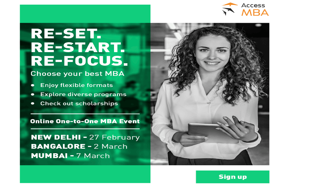 IndiaEves's tweet photo. Access MBA is pleased to invite you to their interactive Online MBA Events 🎓 available on 3 dates in 3 top India regions..
It’s right time to give your career a boost!! 
⏩Sign up here👉 https://t.co/TWAaKk6IGF
⏩Know more👉 https://t.co/7tlj8fmEZQ
#AccessMBA #indiaeve #India https://t.co/iCL28KTo5E
