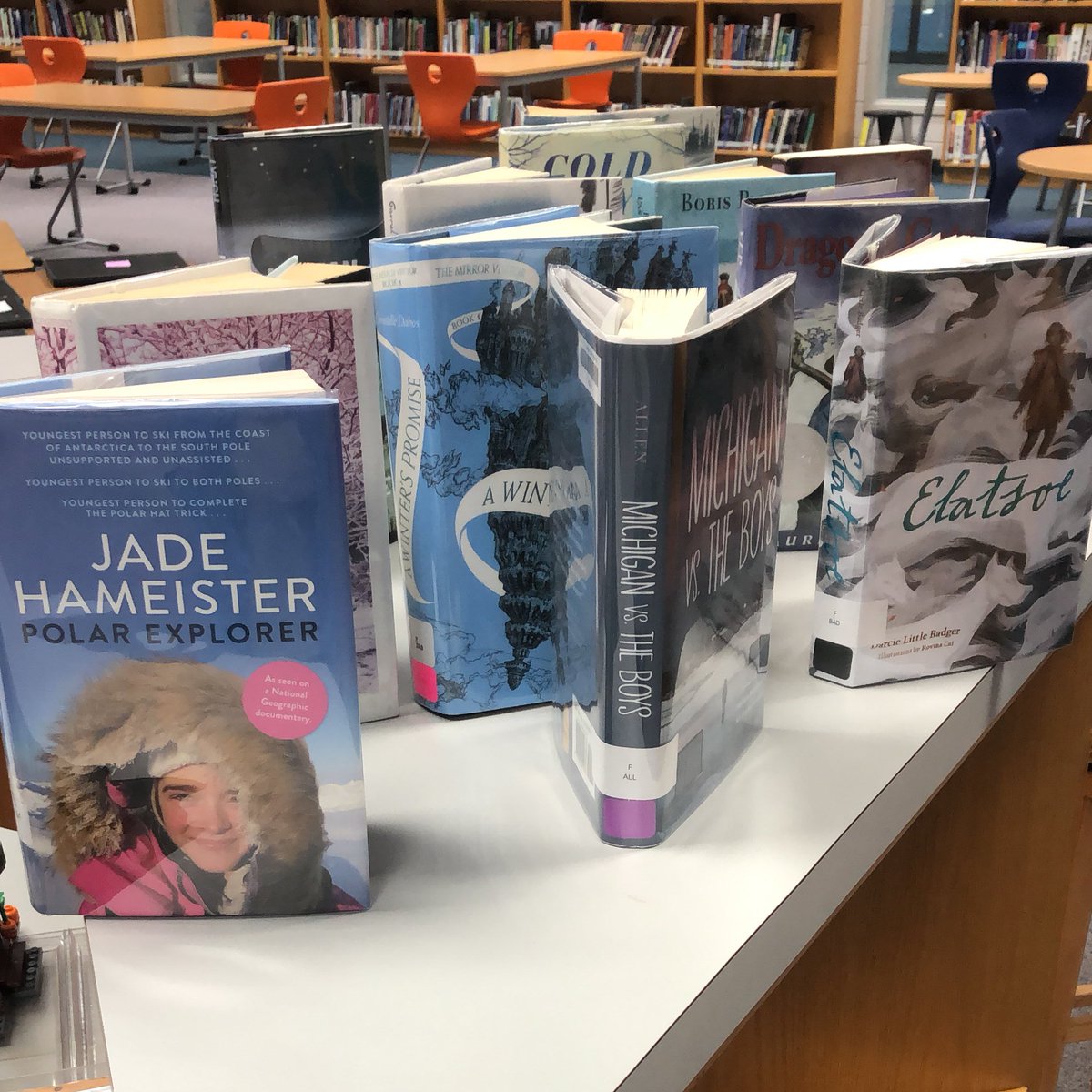 whitshuff (@shufflerwhitney) on Twitter photo Hey 🐯! I’m wishing this rain was snow! ❄️ Check out our winter books! True story-Jade Hameister is the youngest person to ski to both poles!! #FOARDstrong <a href="/FTFtigers/">Fred T. Foard HS</a> @JadeHameister Hey 🐯! I’m wishing this rain was snow! ❄️ Check out our winter books! True story-Jade Hameister is the youngest person to ski to both poles!! #FOARDstrong <a href="/FTFtigers/">Fred T. Foard HS</a> @JadeHameister