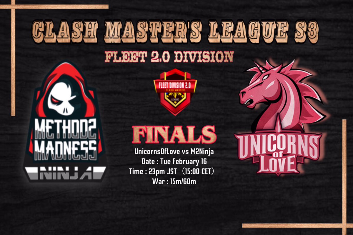 MarielZ2010's tweet photo. Hoy hoy hoy rompemos la mañana con esta FINAL🔥
#MasterClash

UNICORNS OF LOVE 🆚 METHOD2MADNESS

⌛️11am🇦🇷🇧🇷 8am🇲🇽9am🇨🇴

💟Twitch: https://t.co/QHVm9iNlIB

🎬https://t.co/PJP48fCFZB

📘Facebook: https://t.co/Va7RtuMdFC https://t.co/1GF2H7LlIX