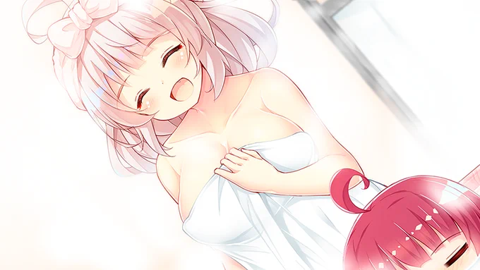 新作動画で使った一緒にお風呂はいるあかりちゃんときりたん。このくらいならデバイス制限はなかった! 