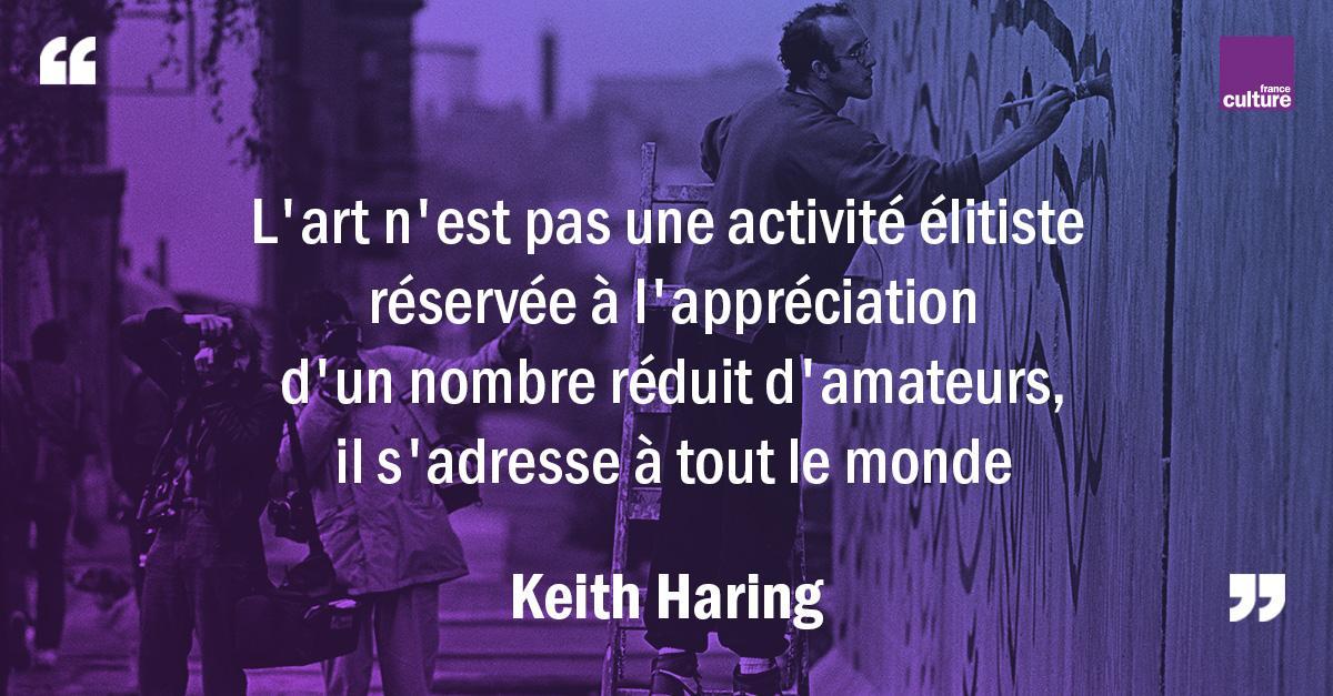 franceculture's tweet image. 16 février 1990 : mort de Keith Haring. Au début des années 1980, il rêvait d'un art accessible à tous. Ses drôles de personnages aux formes simples ont alors commencé à envahir les couloirs du métro new-yorkais. L'art descendait dans la rue franceculture.fr/emissions/la-g…