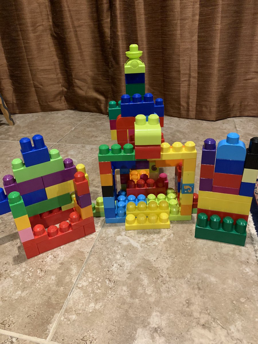 MrsByock's tweet photo. Happy 100th Day of School and Happy 1000th Day of School to our 5th Graders! Student’s choice board ideas are coming in! Can’t wait to see what they did! Even my daughter &amp; I built a castle out of 100 mega blocks! #ewrsd #PLDDragons https://t.co/vJ1pu6t4fy