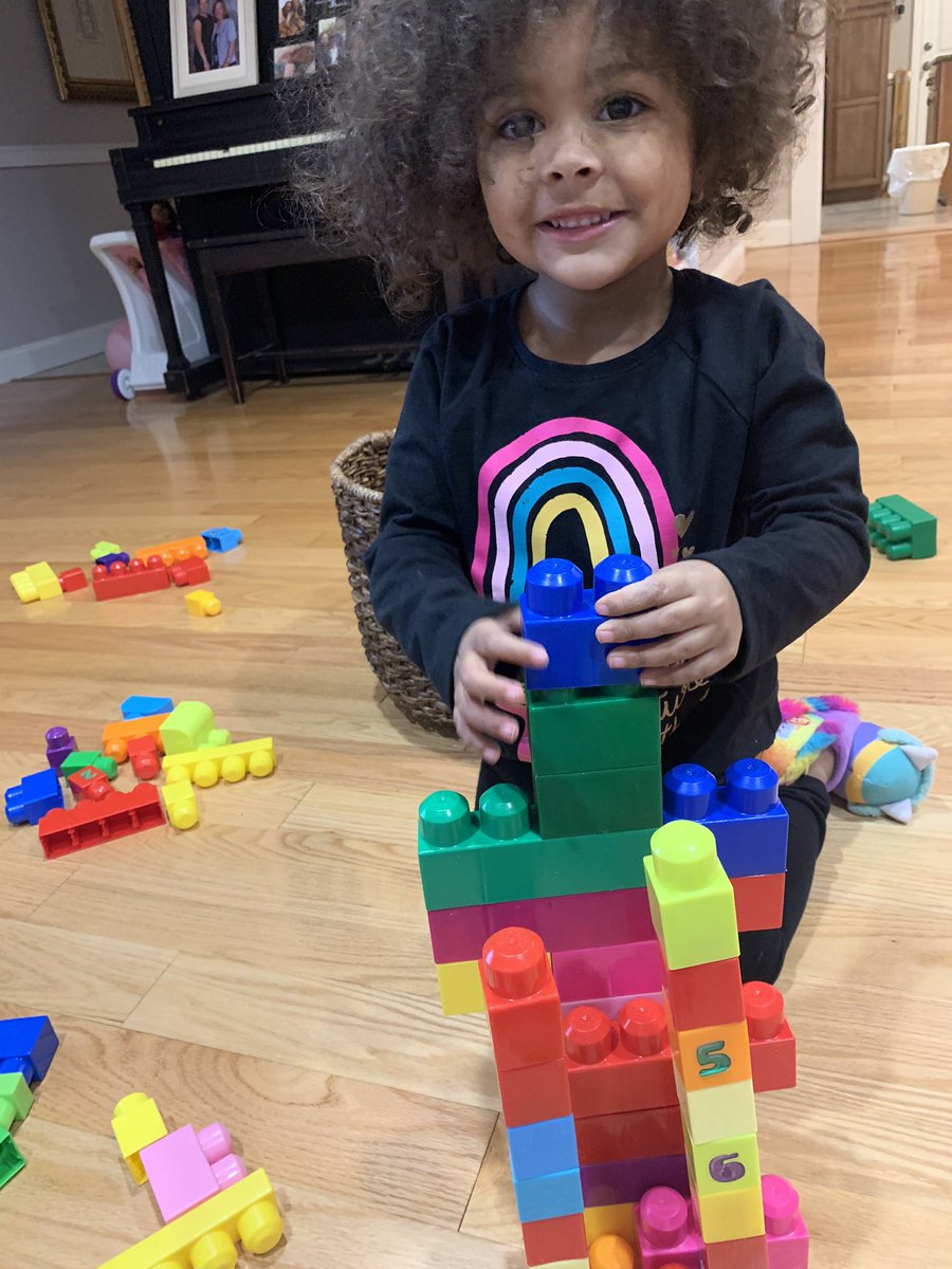 MrsByock's tweet photo. Happy 100th Day of School and Happy 1000th Day of School to our 5th Graders! Student’s choice board ideas are coming in! Can’t wait to see what they did! Even my daughter &amp; I built a castle out of 100 mega blocks! #ewrsd #PLDDragons https://t.co/vJ1pu6t4fy