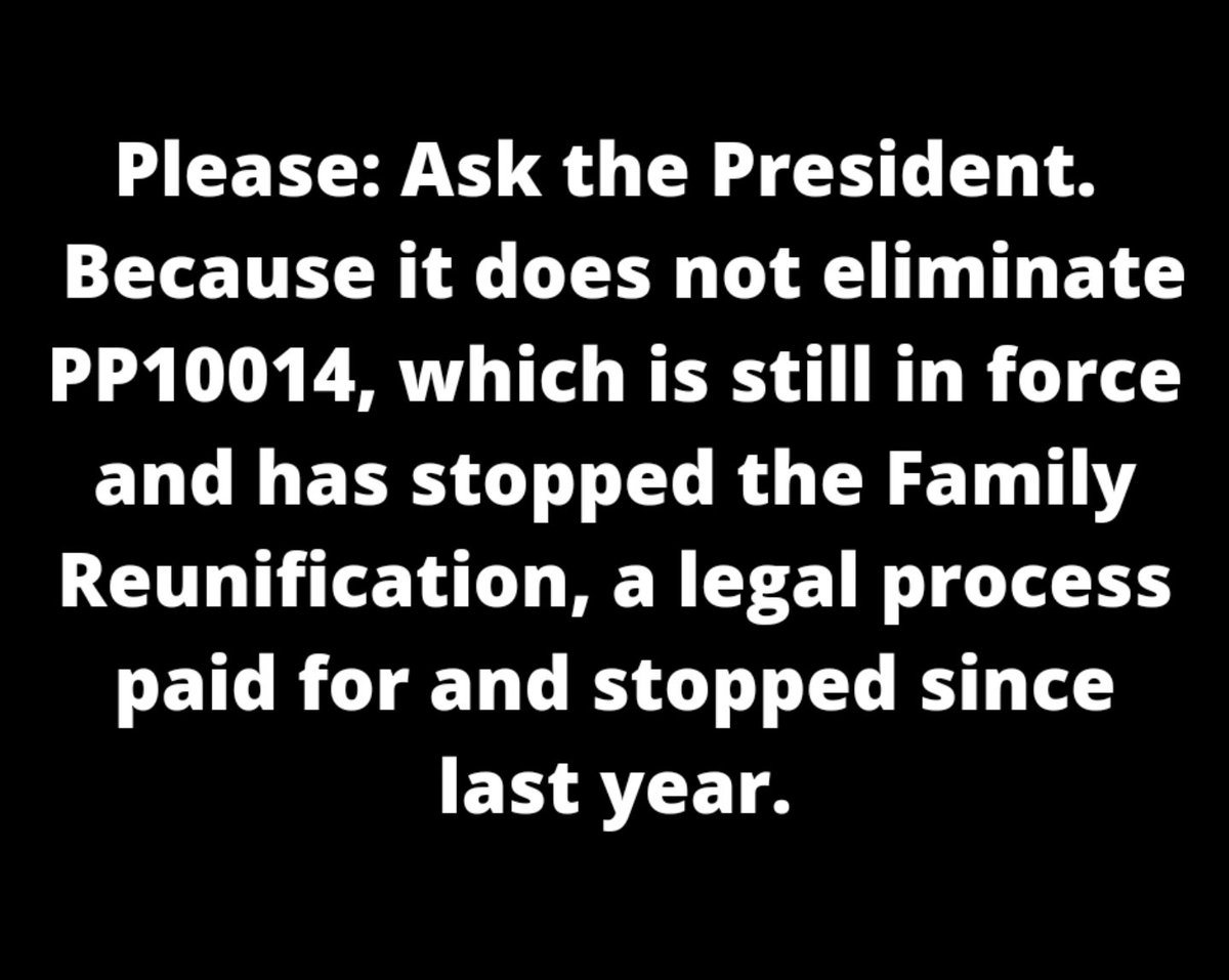 CubansFamily's tweet photo. @GeoffRBennett @JuliaEAinsley @jacobsoboroff Shame on them.
#NoBan2021
@POTUS @FLOTUS #stopimmigrationban #500kseparatedfamilies @AC360 @CNNPR https://t.co/Z8gGBl9bLH