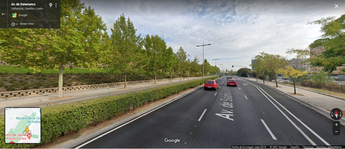 EcologistasVall's tweet photo. Ante consultas recibidas sobre posible tala de arbolado en aceras de Av Salamanca, tras hablar con Concejalía MedAmbiente @mariatuitea INFORMAMOS:

Este arbolado ha sido TRASPLANTADO por Concejalía Movilidad y Medio Urbano @AyuntamientoVLL a parterres de las laderas de Parquesol. https://t.co/mMcW0diE4O