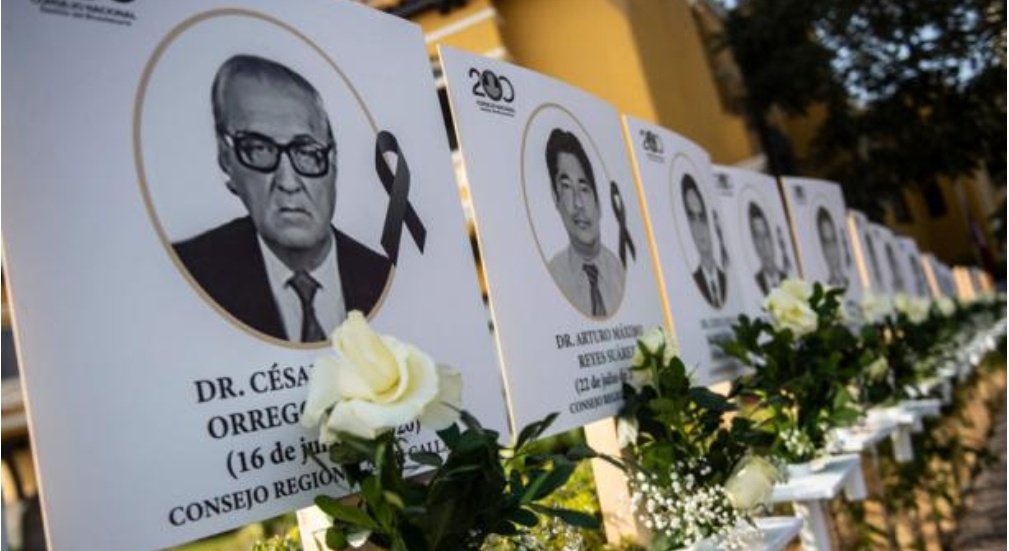 Vanessa_Zev's tweet photo. Ocupamos el 3er lugar de médicos fallecidos, ya son 43 880 muertos por Covid y acá tenemos #487Traidores, funcionarios públicos q se beneficiaron con la vacunas de cortesía q llegaron en Septiembre, mientras muchas personas morían. 
Q indignación con esos 487, a rendir cuentas. https://t.co/7kbcghSlzj