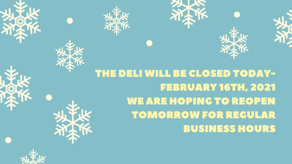 websterdeli's tweet photo. Closed today February 16th, 2021 -  - https://t.co/etSbKd9D4h https://t.co/sM5vPodN1b