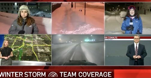 KyeMartinNBC's tweet photo. .@leilarahimi just another Tuesday in the city of big shovels #6Box https://t.co/C20sGnp9k7