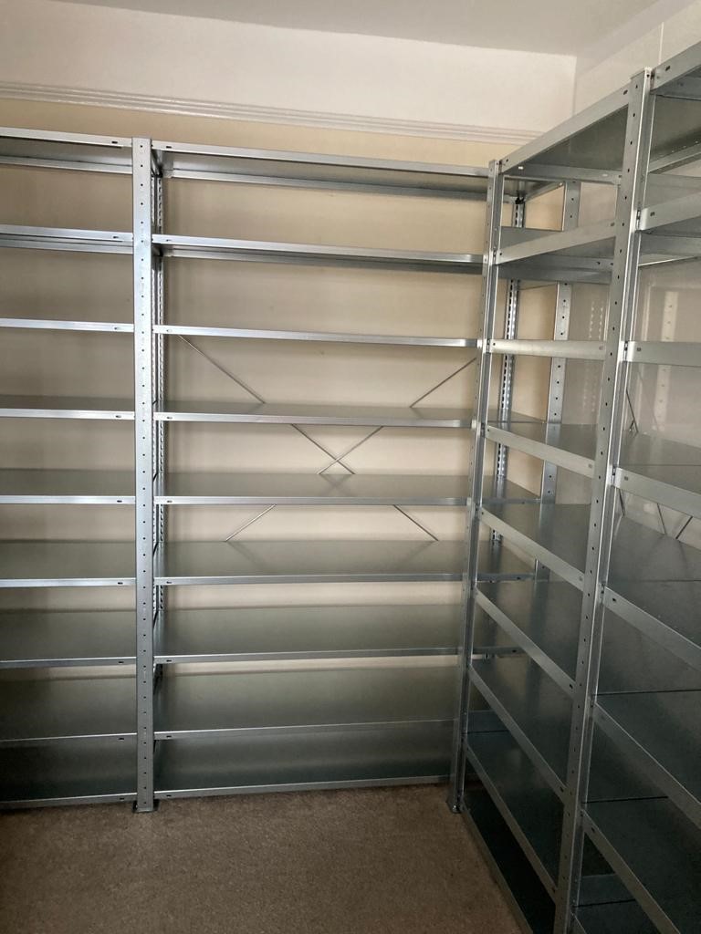 STSStorage's tweet photo. Meta shelving completed over the weekend to reduce business disruption. @landyschemist 
Can you spot the little visitor?!! 

#metashelving #shelvingsolutions #goodjob #businessstorage #productstorage https://t.co/yeguGKh425