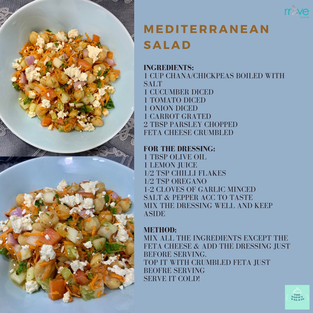 RraveIt's tweet photo. #TuesdayTreats ~ Mediterranean Salad ~ Get prepped and ready for the week ahead! In collaboration with @thehappypalate_ for our weekly motivation to a happy &amp; healthy living. Follow them and keep getting healthy, yummy recipes &amp; dishes.
Please remember to tag us when you try them https://t.co/C3FhH13qBH