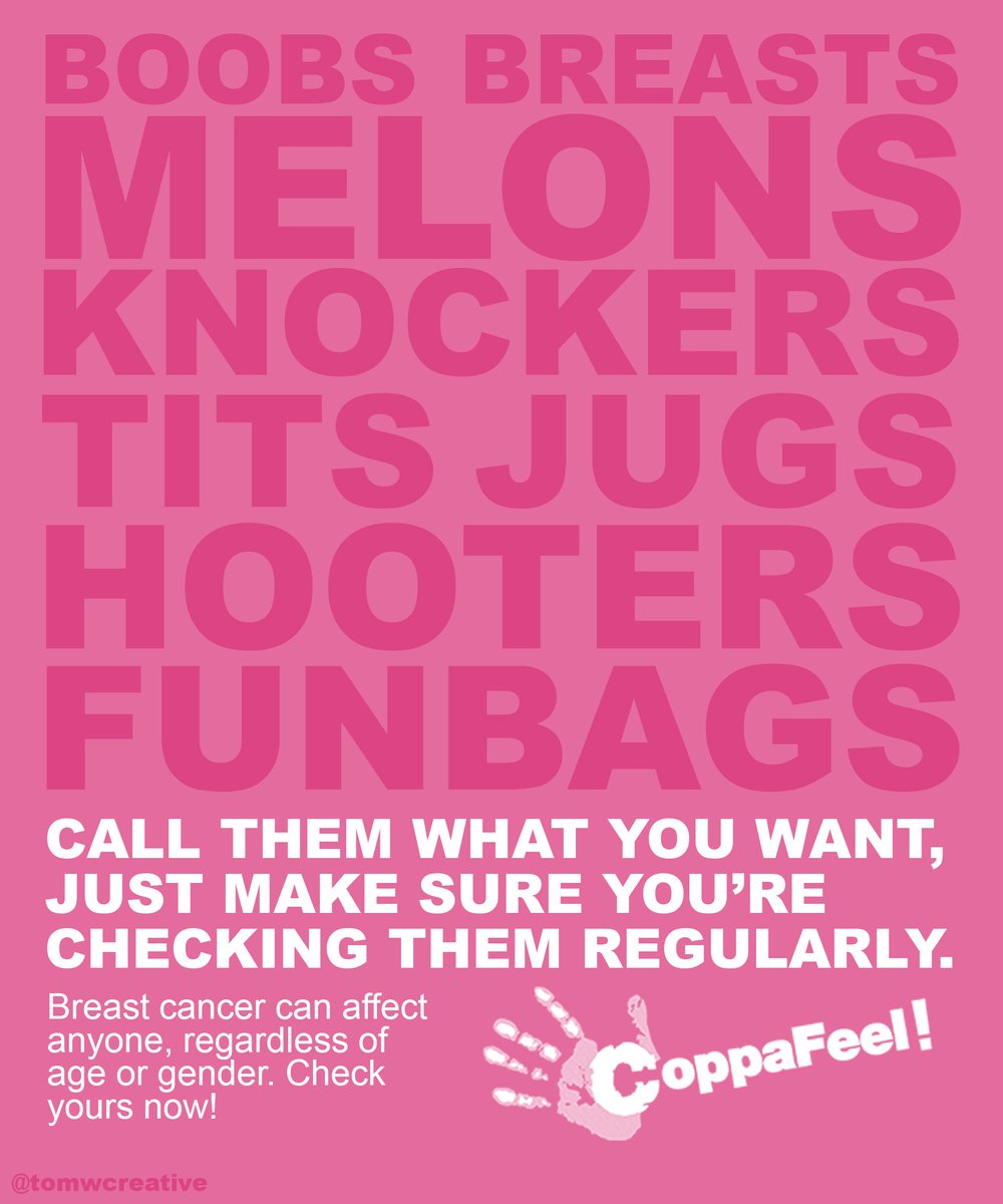 tomwcreative's tweet image. Check 'em out.

@OneMinuteBriefs @CoppaFeelPeople #CoppaFeelNow coppafeel.org/your-boobs/boo…