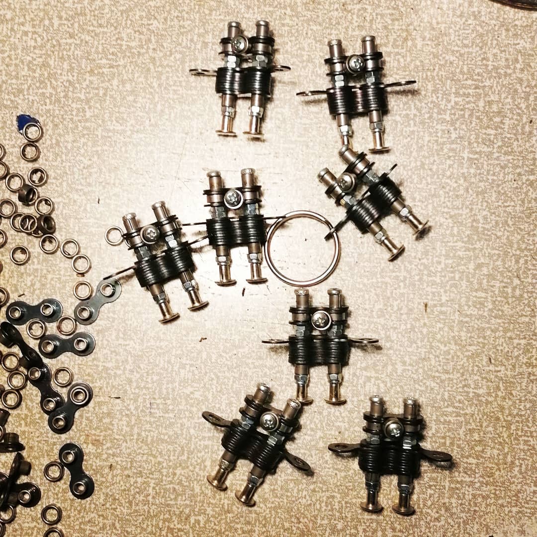 felvarrom's tweet photo. 🤖Robot army building for mystical customer who just calls itself 🦾"Skynet". Maybe we are on the wrong side now?🤔

If you want your own 🤖Terminator keyholder, look around in our shop:
👉 https://t.co/WaQHQofP0S

#robot #keyholder https://t.co/T24JgALmPG