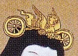 推古天皇の頭に載っているのは…？旧道を爆走しそうないかついバイク？！