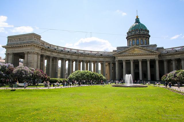 Along Nevsky Prospekt we saw the Kazan cathedral, and some other cool architecture.