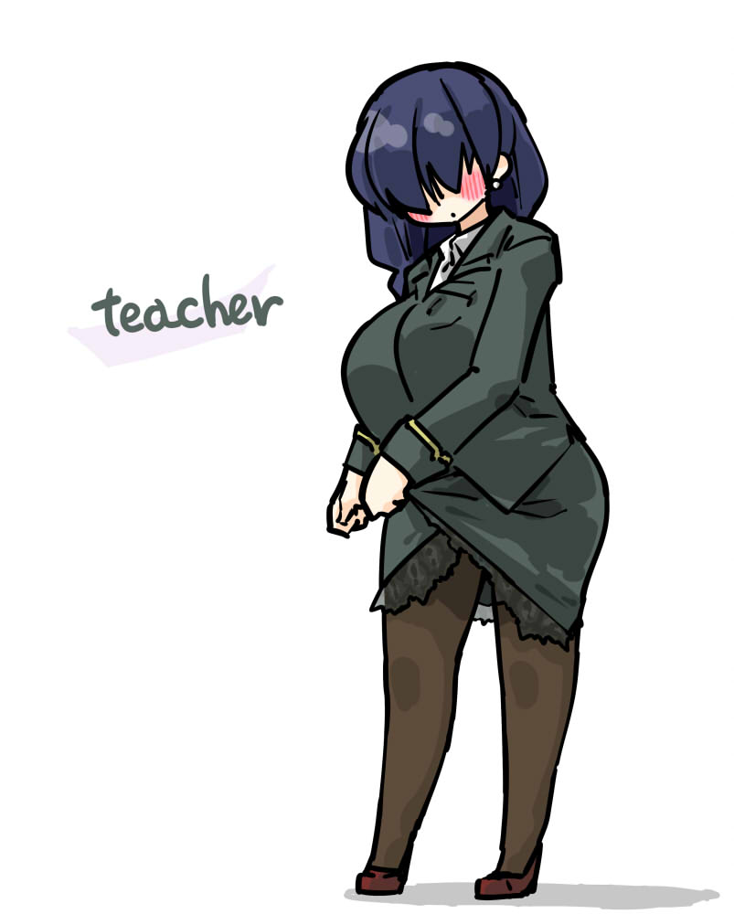 「ブ○アカの主人公(player)はこんな感じの女教師だと思います 」|せき(ひものフレンズ)のイラスト