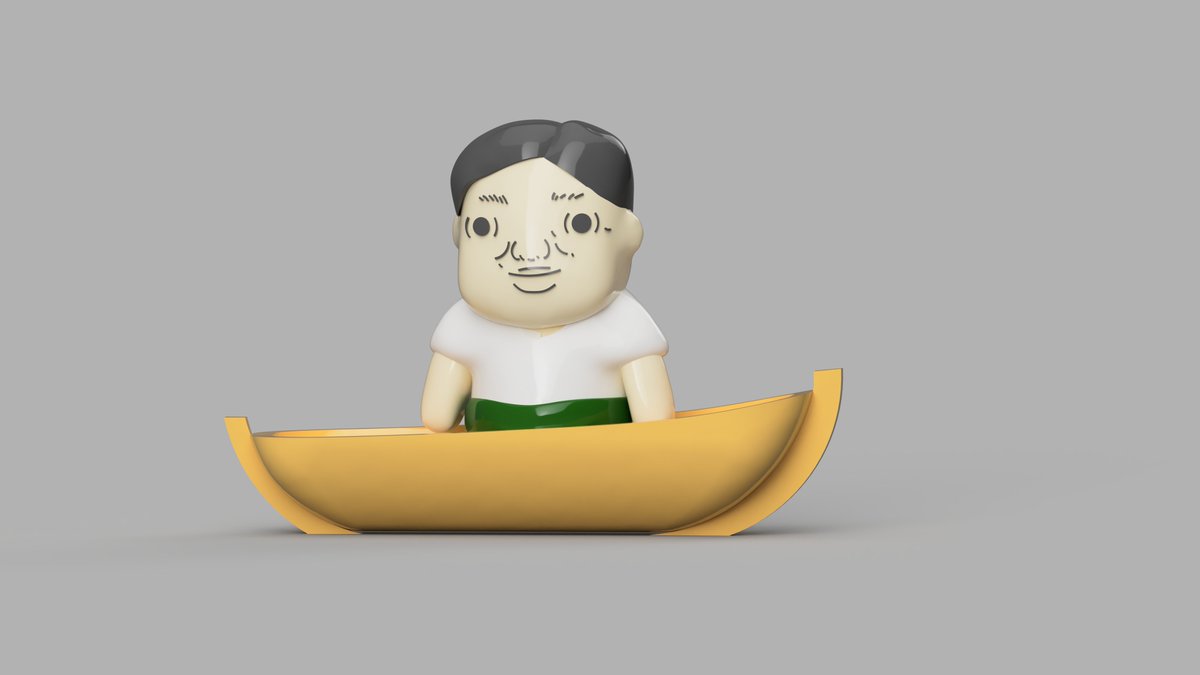 ボートでへーこらほーするおっさん の3dモデルを見て モスカウ モスカウ 夢見るアンディさん などと謎の呪文を発する皆様 Togetter