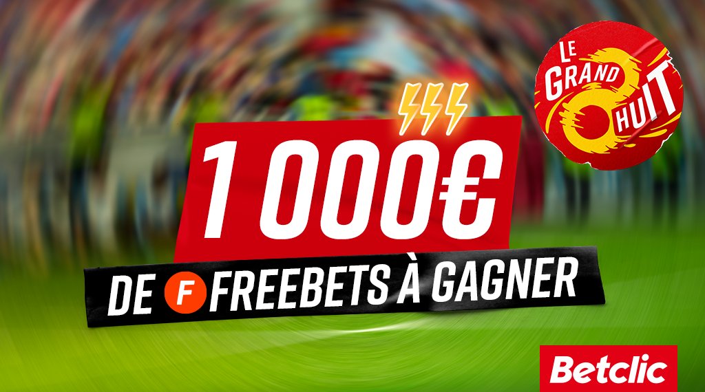 Betclic's tweet image. 🔥 Besoin de Freebets pour le retour de la #LDC et valider tes défis du #Grand8 ?

🤑 On fait gagner 20 x 50€ de Freebets !!

👉 Follow + RT pour participer

⚠️TAS à 17h30