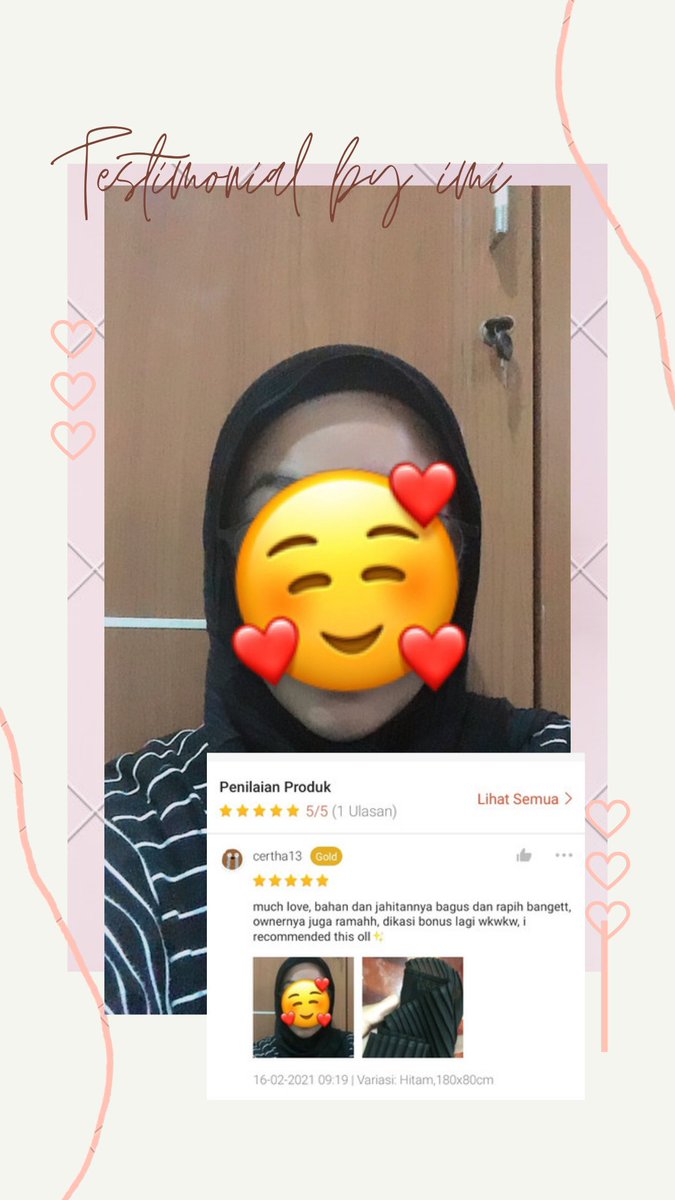 alkhoerothijab's tweet image. Testimonial #PashminaPlisket 💛